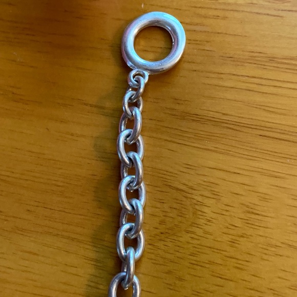 Silver-tone and enamel girlie charm bracelet with shoe and purse charms, 7.5 in. - Picture 6 of 8